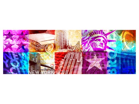 New York Collage in Farbe