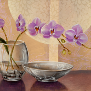 peinture orchidées
