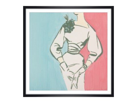 Pop Art Bild mit Frau