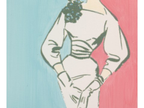 Pop Art Bild mit Frau