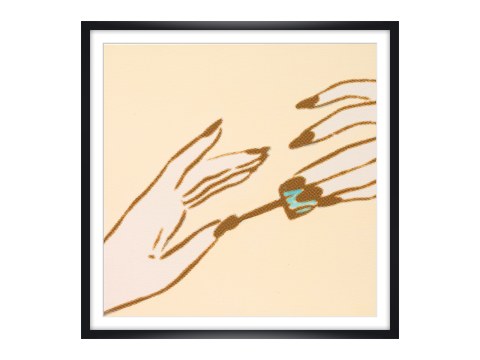 Pop Art Nagellack Bild