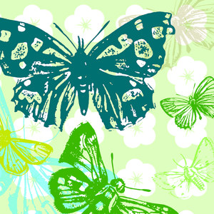 Pop Art Schmetterlinge Bild