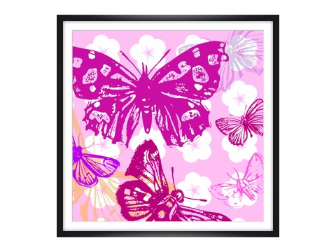 Pop Art Schmetterlinge Bild