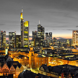 vue aerienne francfort