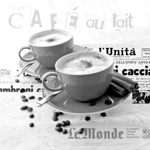 photos murales de café rouges