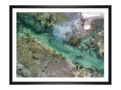 See Landschaft mit Kanu