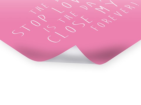 Romantischer Spruch Motiv