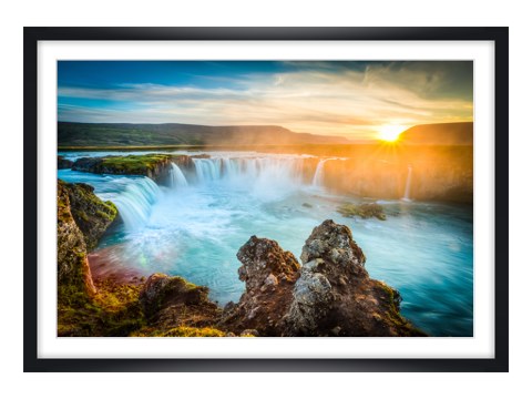 Wasserfall Island Bild