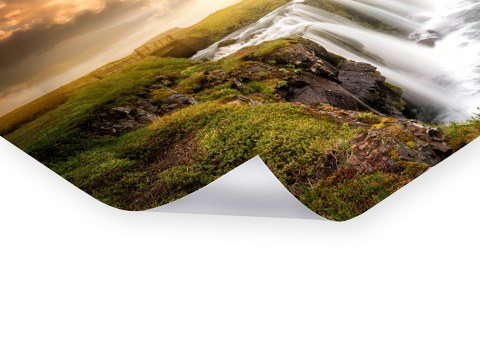 Wasserfall Island Motiv