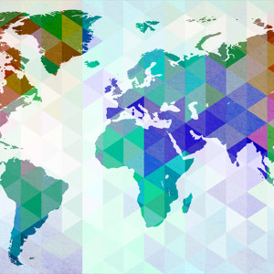 Polygon Weltkarte