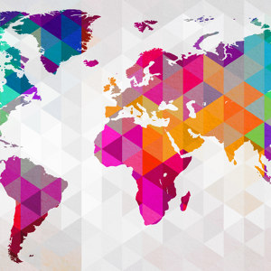 Polygon Weltkarte