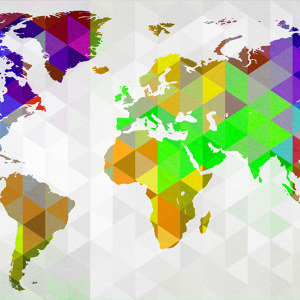 Polygon Weltkarte