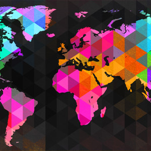 Polygon Weltkarte
