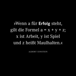 Wenn a für Erfolg steht