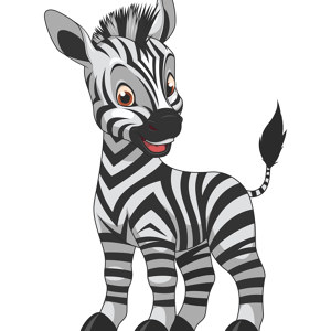 Zebra kinderposter