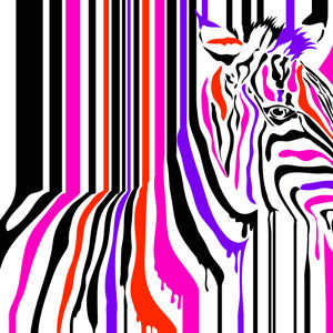 Zebra Popart