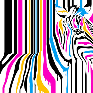 Zebra Popart
